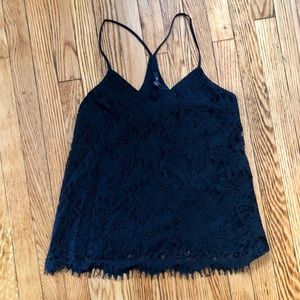 NWT Ella Moss Black Racer Back Top